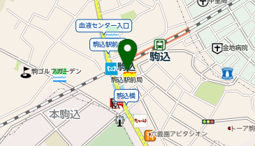 NewDays 駒込の地図画像