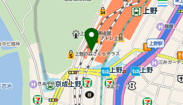 NewDays 上野不忍口」(台東区-NewDays-〒110-0005)の地図