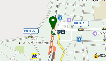 NewDays 勝田の地図画像