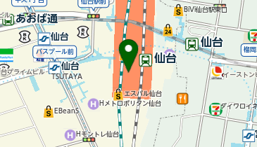 NewDays 仙台新幹線南改札内の地図画像