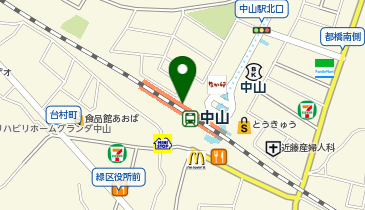 NewDays 中山の地図画像