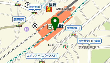 NewDays 長野の地図画像