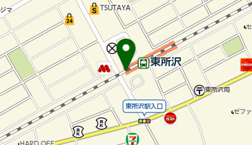 NewDays 東所沢の地図画像