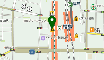 NewDays 福島西口の地図画像