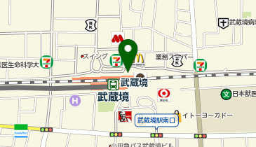 NewDays 武蔵境の地図画像