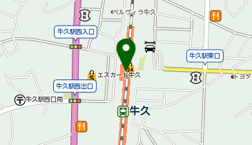 NewDays 牛久1号の地図画像