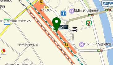 NewDays 盛岡22号の地図画像