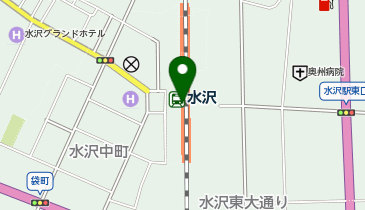 NewDaysミニ 水沢1号の地図画像