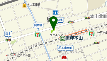 三井住友銀行 岡本支店の地図画像