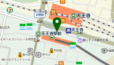 三井住友銀行 阿倍野エリアの地図画像