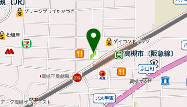 三井住友銀行 茨木高槻エリアの地図画像
