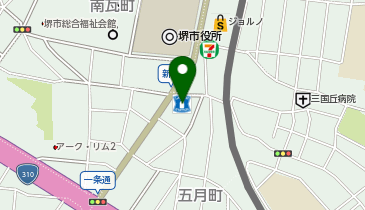 三井住友銀行 堺エリアの地図画像