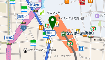 三井住友銀行 難波支店(法人のお客さま専用窓口)の地図画像