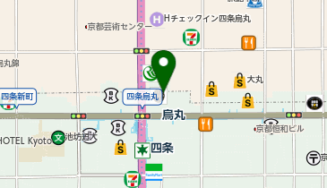 三井住友銀行 四条支店の地図画像