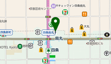 三井住友銀行 京都エリアの地図画像