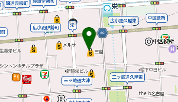 三井住友銀行 名古屋栄支店の地図画像