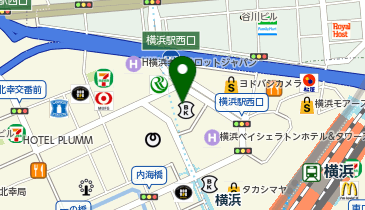 三井住友銀行 横浜エリアの地図画像
