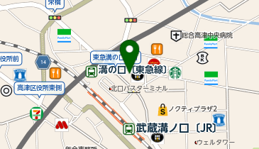 三井住友銀行 東急田園エリアの地図画像