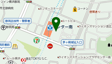 三井住友銀行 センター南支店の地図画像