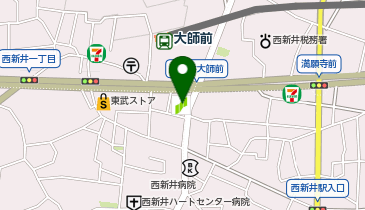三井住友銀行 西新井支店の地図画像