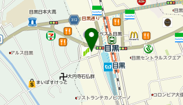 三井住友銀行 目黒支店の地図画像