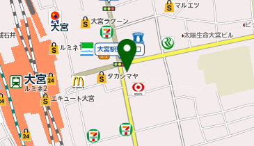 三井住友銀行 大宮支店の地図画像