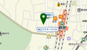 三井住友銀行 Olive LOUNGE 鶴見店の地図画像