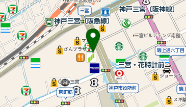 三井住友銀行 三宮支店の地図画像
