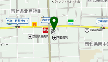 京都信用金庫 西大路支店の地図画像