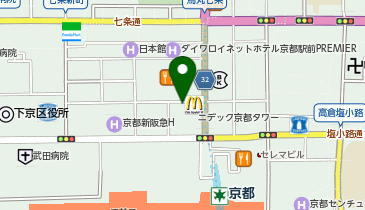 京都信用金庫(ATM) 京都タワー出張所の地図画像