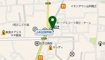 京都信用金庫 山科支店の地図画像