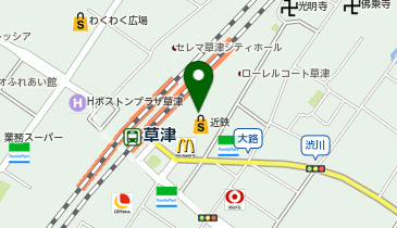 京都信用金庫(ATM) 近鉄百貨店草津店出張所の地図画像