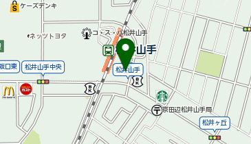 京都信用金庫 松井山手支店の地図画像