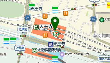 アントレマルシェ天王寺の地図画像