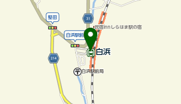 おみやげ街道白浜駅改札口の地図画像