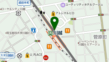 スターバックス コーヒー エキア川越店の地図画像