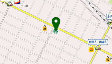 スターバックス コーヒー 千歳信濃店の地図画像