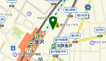 スターバックス コーヒー 金沢フォーラス1階店の地図画像