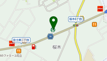 スターバックス コーヒー 熊本益城インターチェンジ店の地図画像