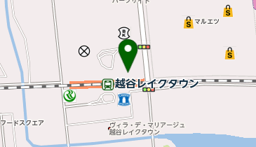 スターバックス コーヒー 越谷イオンレイクタウン kaze 2階レイクタウンゲート店の地図画像