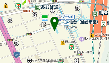 スターバックス コーヒー 仙台南町通り店の地図画像