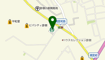 スターバックス コーヒー ビバシティ彦根店の地図画像