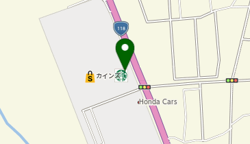 スターバックス コーヒー カインズ会津若松店の地図画像