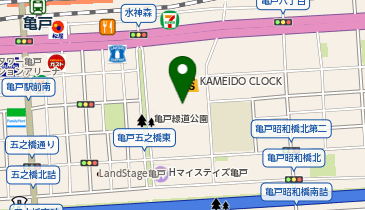 スターバックス コーヒー カメイドクロック店の地図画像