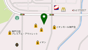 スターバックス コーヒー イオンモール神戸北店の地図画像