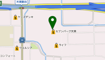 スターバックス コーヒー セブンパーク天美店の地図画像