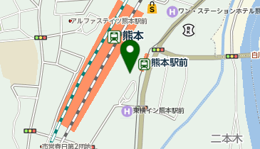スターバックス コーヒー アミュプラザくまもと店の地図画像