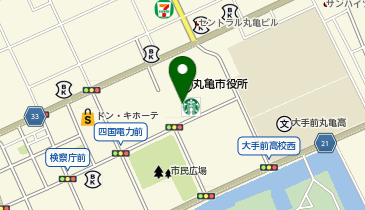 スターバックス コーヒー 丸亀マルタス店の地図画像