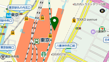 スターバックス コーヒー 東京駅八重洲北口 東京ギフトパレット店の地図画像