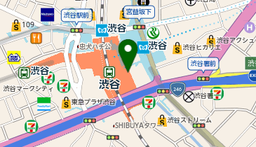 スターバックス コーヒー TSUTAYA BOOKSTORE 渋谷スクランブルスクエア店の地図画像